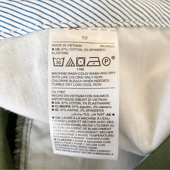 Old Navy Chino Shorts Green 10 - Picture 4 of 5